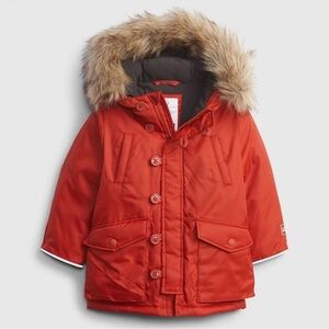 Gap Orange Parka Winter Jacket 18-24 months